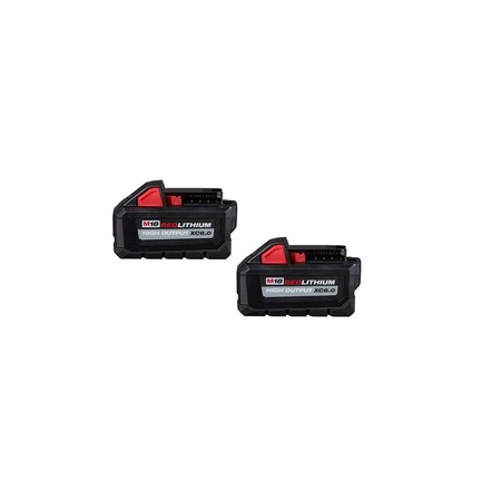 Milwaukee Tool M18 REDLITHIUM HIGH OUTPUT, XC6.0 BATTERY 2-PACK, 48-11-1862